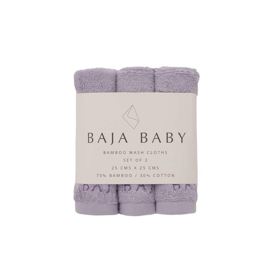 Bamboo/Cotton Wash Cloths | 3 Pack