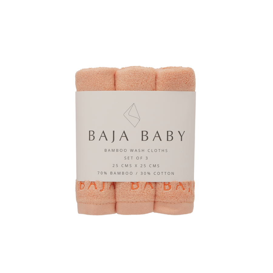 Bamboo/Cotton Wash Cloths | 3 Pack