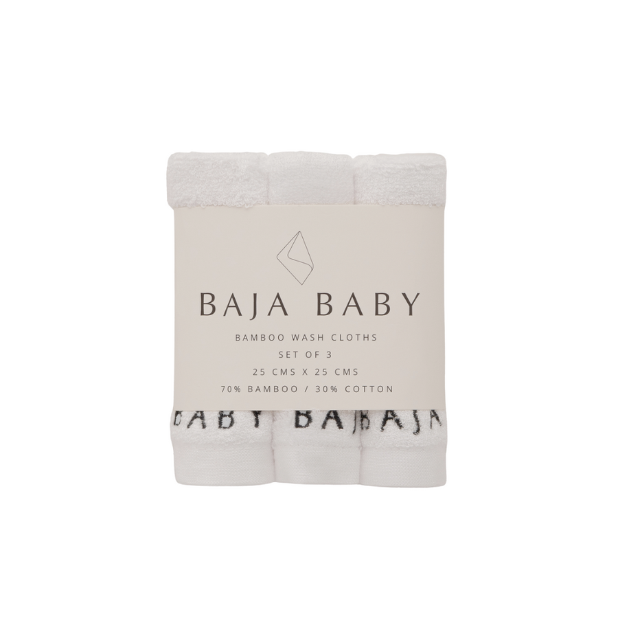 Bamboo/Cotton Wash Cloths | 3 Pack