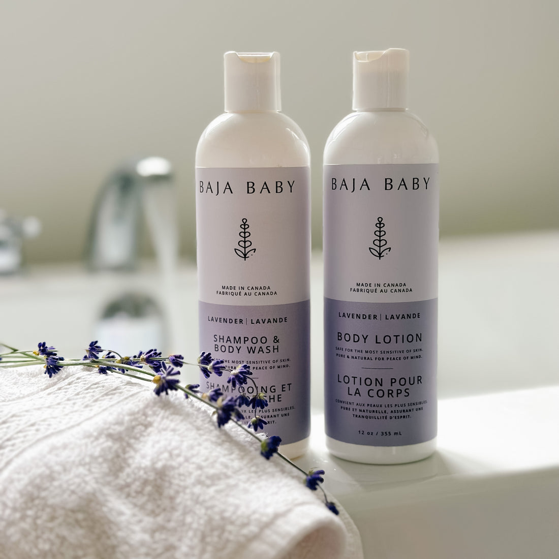 Lavender Shampoo & Wash calming organic lavender baby wash cleanse