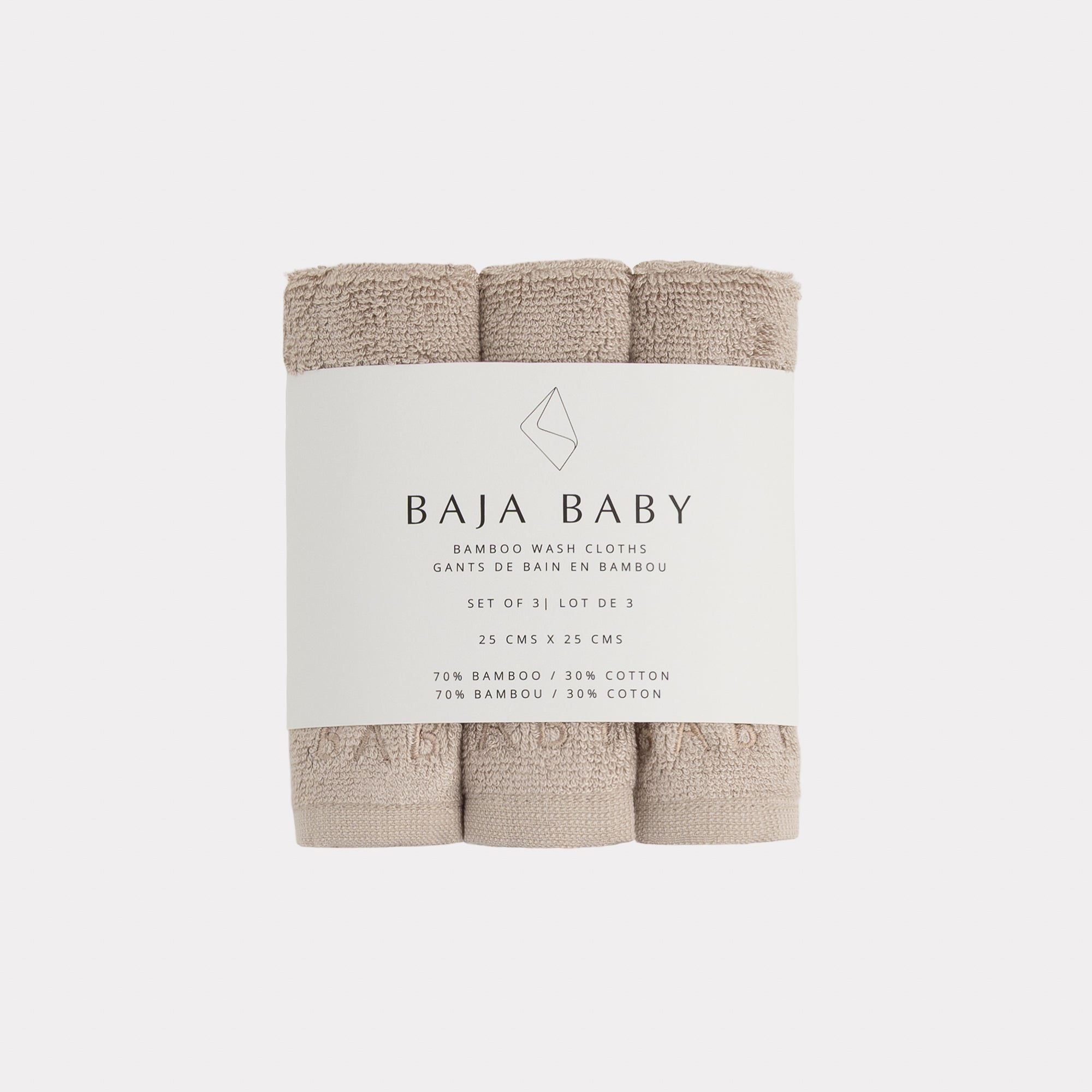 Bamboo/Cotton Wash Cloths | 3 Pack